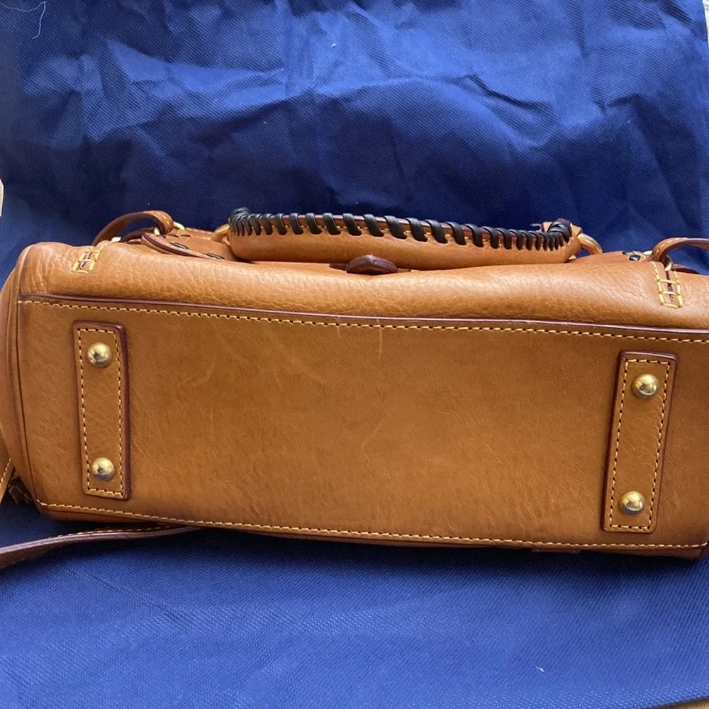 Dooney & Bourke Tan Leather Satchel
